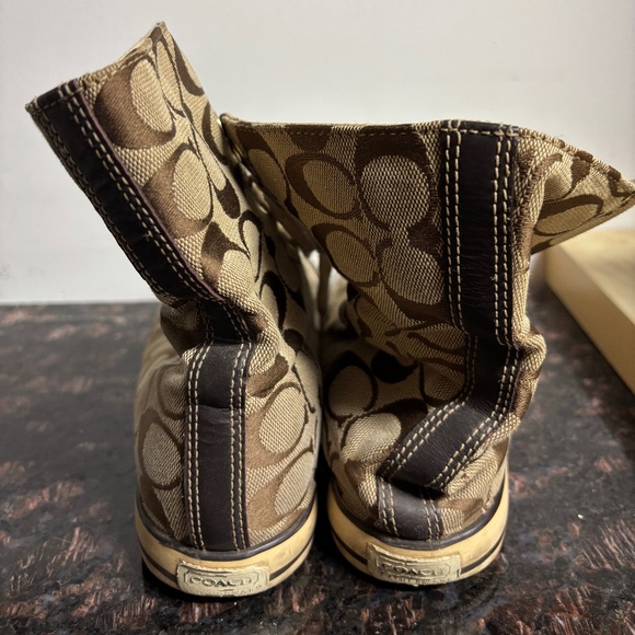 Coach Bonney High Top Canvas Sneakers - Picture 2 of 3